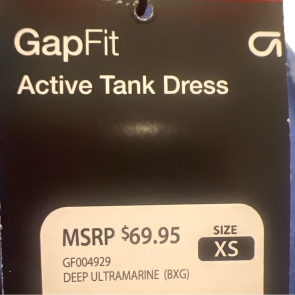 Gap Fit Royal Blue Active Tank Dress w/ Built in Shorts and Shelf Bra | NEW/NWT! - Picture 10 of 10